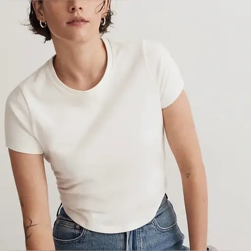 Madewell  Heavyweight Jersey Crewneck Tee - Antique Rose | Size XS