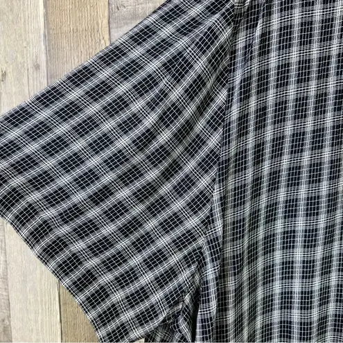 Tori Alexander Vintage Size 20W Hidden Button Front Short Sleeve Plaid S…