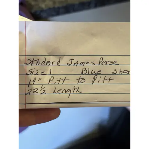 James Perse Standard Women's top Tee Blue Size 1