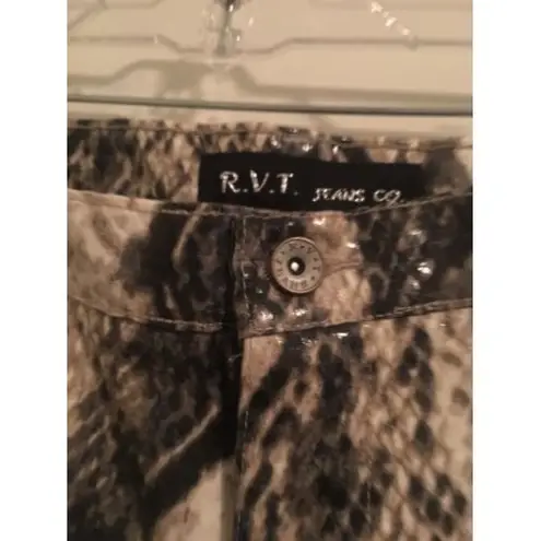 R.V.T. Jeans Co. Women's Pants Snake Skin Pattern Bottoms MultiColor Size 24