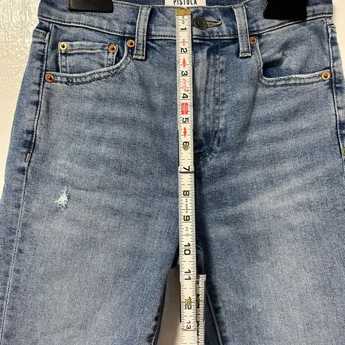 Pistola Denim Jeans distressed Lennon Crop Boot Light Wash size 24