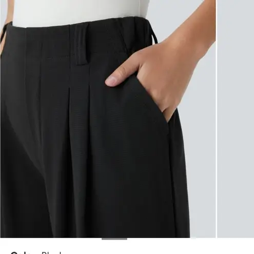 Halara Flex™ High Waisted Side Pocket Wide Leg Waffle Work Pants XS 28in NWT