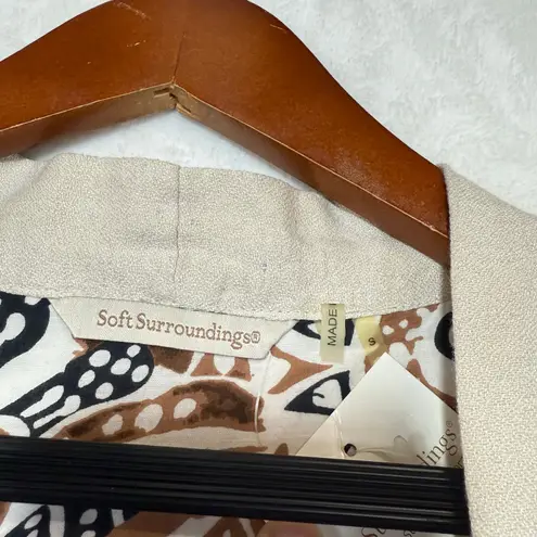 Soft Surroundings NWT S Embroidered Linen Minali Jacket Cardigan Boho Lagenlook - Image 7