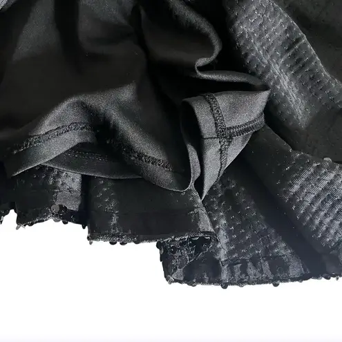 Eliza J Black Dress Skater Fit and Flare All Over Sequins Long Sleeves Size 4 P