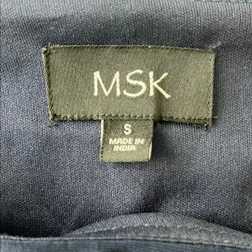 MSK Womens Bell Sleeve Lattice Cocktail Dress Blue