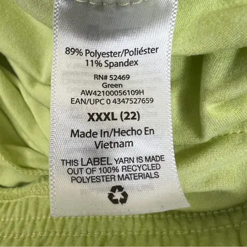 Athletic Works  XXXL(22) Stretch Drawstring Waistband Front Pockets Lime …