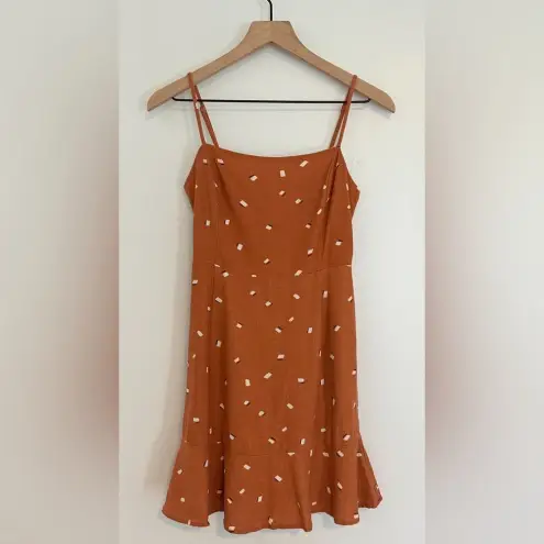 COAST | Burnt Orange Square Neck Mini Dress