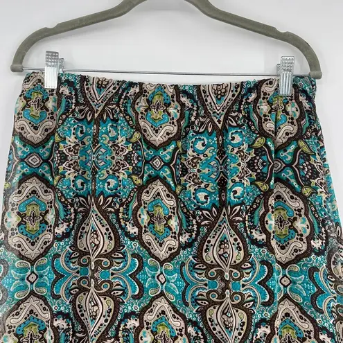 Lavish Vtg Y2K Skirt Sz L Brown Maxi Boho Ruffle Festival Flowy Sheer Romantic