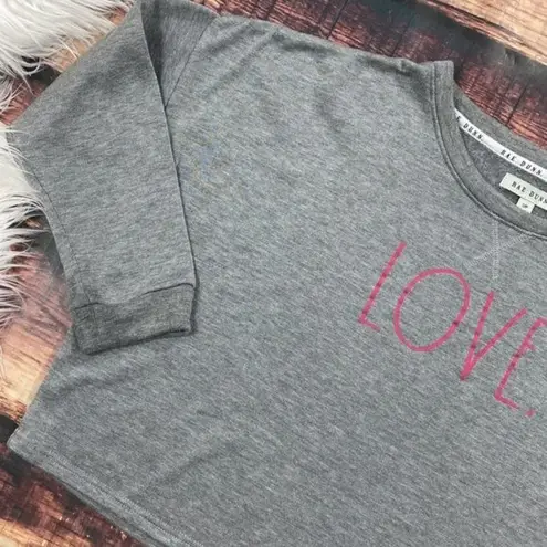 Rae Dunn $5 SALE!   Love Long Sleeve Shirt Grey