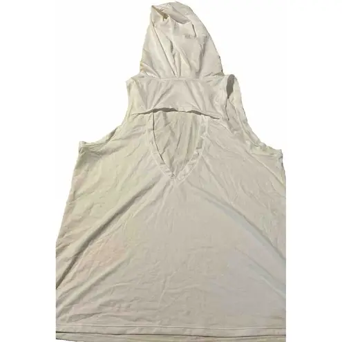 Mona B Light Weight Open Back Hooded Dry Fitting Sleeveless Active Tank