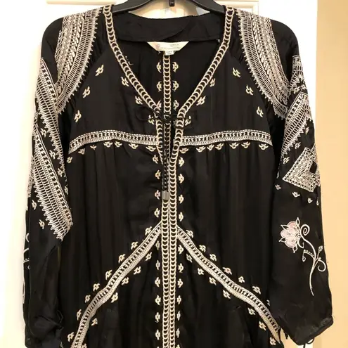 Odd Molly NEW The Tribute Collection Black Embroidered Long Sleeve Dress