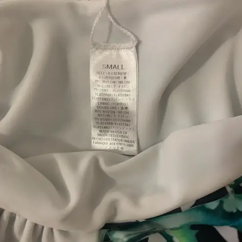 Mara Hoffman ALOE GREEN CROSS TOP ONE PIECE Swimsuit Sz Small