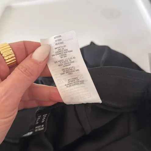 Dennis Basso Knit Stretch Pull On Cut-out Gold Ankle Detail Black Size XSP