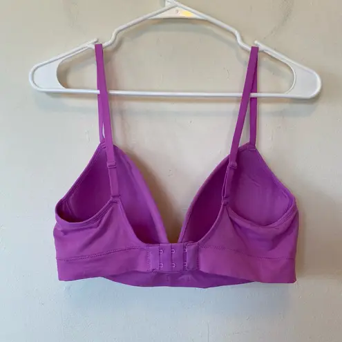 Maidenform M Seamless Wireless Bra Bralette MBT110 Magenta Pink/Purple Sz Large