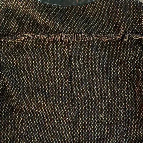 MM Couture Tweed Blazer/Jacket Wool blend and Faux Leather.