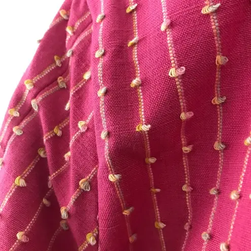 Orvis Vintage Pink Cotton Canvas Classic Lagenlook Coastal jacket oversized S