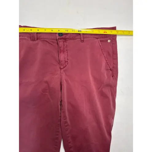 Pilcro and the Letterpress  Maroon Hyphen Hipster Boho Low Rise Chinos In Size 31