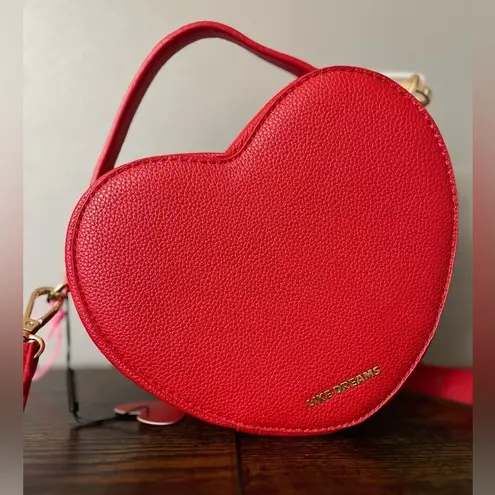 Like Dreams Red Pink Zipper Heartbreaker Valentines Day Heart Shaped Purse Bag‌‌