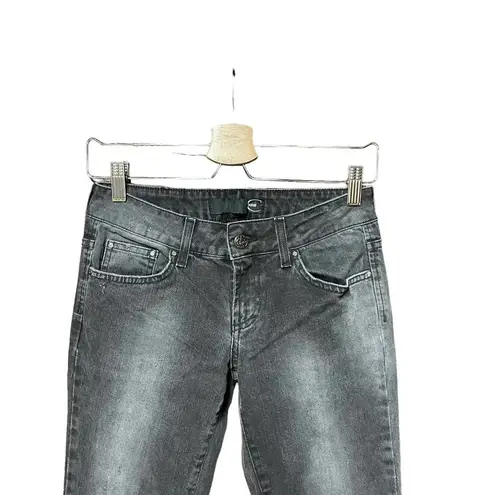 Just Cavalli Charcoal Gray Denim Whiskered Jeans Size 40 / US 4