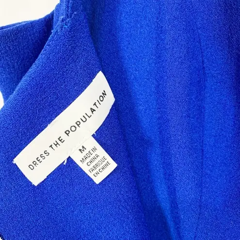 Dress the Population Nicole Sleeveless Crepe Sweetheart Sheath Dress Size Medium