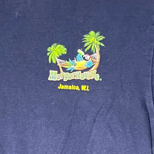 Margaritaville Jamaica, W.I. Women’s Navy Blue “Livin’ For The Weekend” Tee Sm