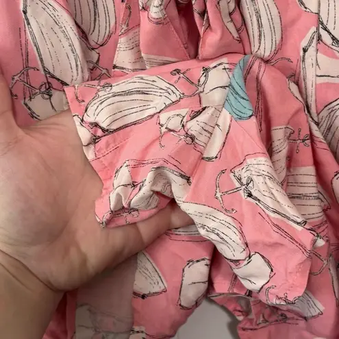 Maeve Anthropologie  Tourista Pink‎ Sailboat Romper Size 0