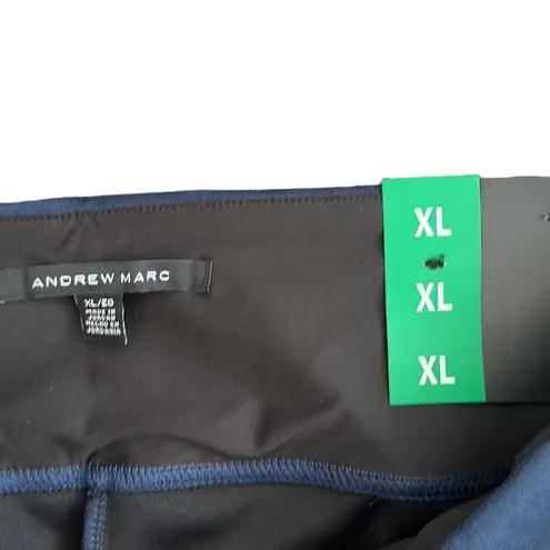 Andrew Marc NEW Faux Suede Pull On Skinny Pant Navy Blue Women's Size XL NWT NEW