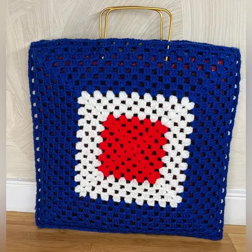 Womens Handmade Crochet/motif Knit granny square chic Granny