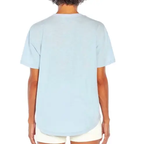 Wildfox  ‘Feelin’ Good’ pastel blue boho cotton t shirt