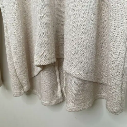 Moa Moa Bow Detail Pullover Sweater in Cream Color Womens Size Medium