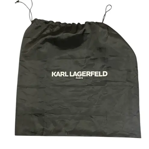 Karl Lagerfeld Black Paris Iris Satchel Bag