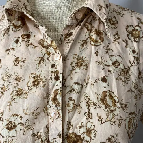 Vtg Gordon James western style shirt medium Pink