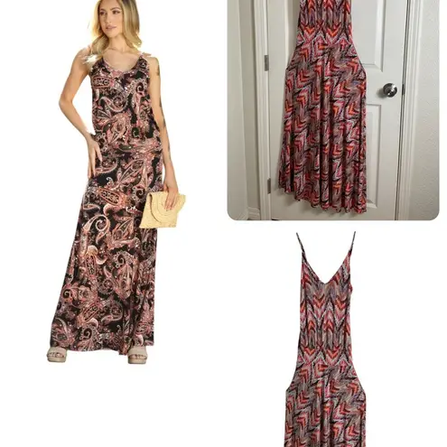 Veronica M Jene Stretch Drop Waist Maxi Dress size medium