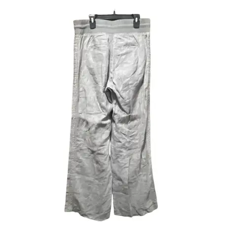 Athleta  Cabo Linen Wide Leg Pant Grey Size 6 - Image 10