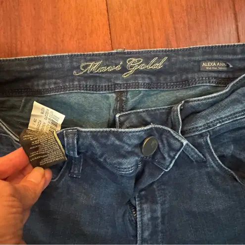 Mavi Gold Premium Indigo Dark Wash Skinny Jeans Size 8 Blue