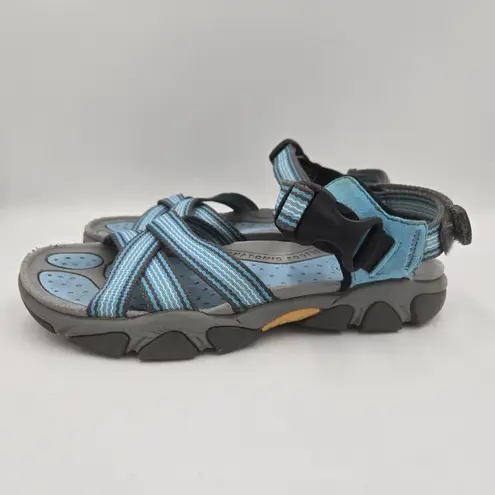 Keen Strappy Open Toe Sandals Women’s Size 6.5 Blue Gray Water Shoes Sportwear