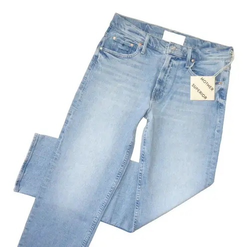 NWT Mother The Smarty Pants Skimp in Don't Be A Square Straight Jeans 28 Blue