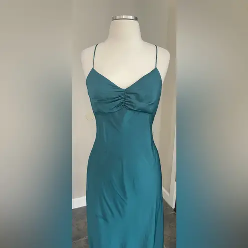 New! Favorite Daughter the Envy Slip Dress in Emerald Green Sz Large $228