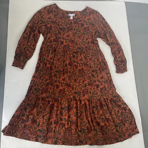 Denim & Co. Canyon Retreat Regular Easy Midi Boot Dress Pockets Sundress LP Size undefined