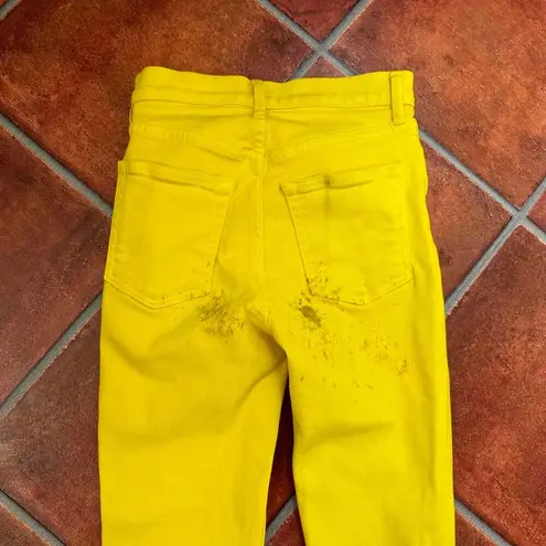 Cotton Citizen Vibrant Yellow Jeans Size 24