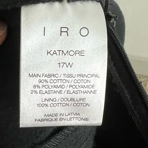 IRO Black Midi Pencil Skirt