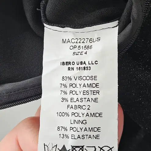 PatBO Lurex Cut Out Jumpsuit Black Strappy Cat Suit Size 4 $595