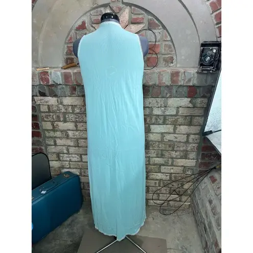 nightgown robe set blue lace long vintage lovecore Size M