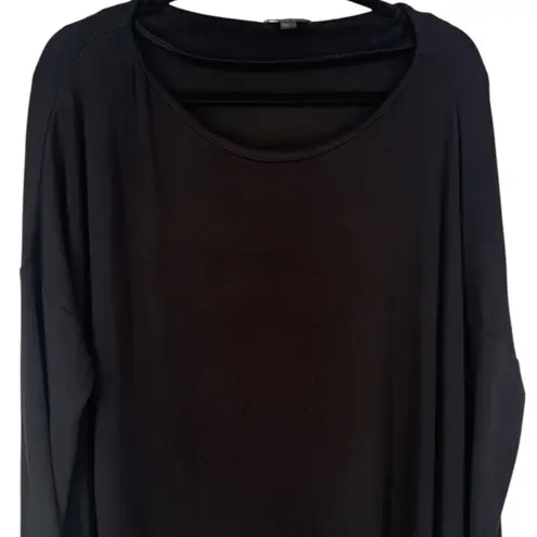 COS  Black Long Sleeve Pocket Tunic Dress Size Large Minimalist Contemporary