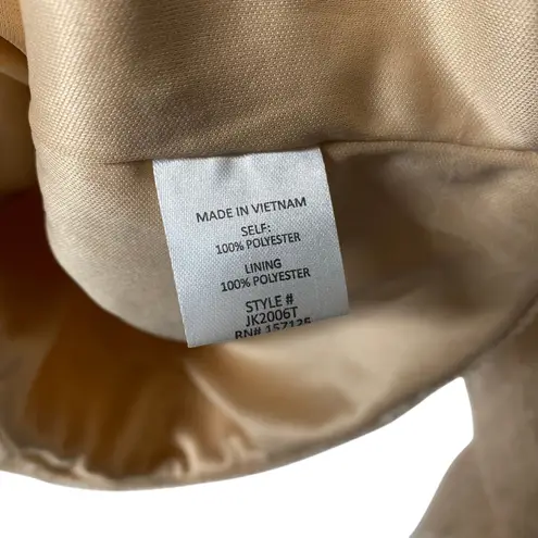 Madi Mase Bordeaux Corset Swiss Dot Cinderella Top Long Sleeve Nude Size Medium Tan