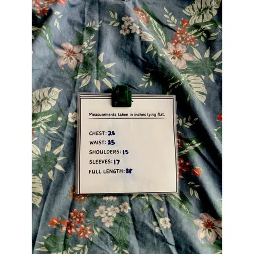 Beach Riot Given Kale Blue Size 2XL Knee Length Long Sleeve Dress Beach Tropical Plus