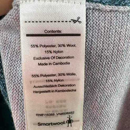 Smartwool NWT Colorblock Pullover Sweater in Blue Twilight Size Extra Large - Image 4