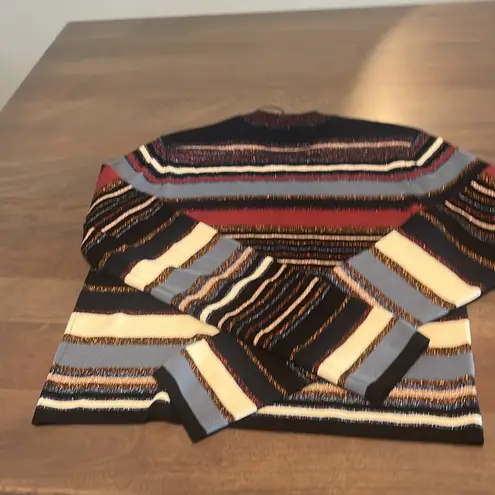 Veronica Beard Striped Palmas Sweater Sz L NWT
