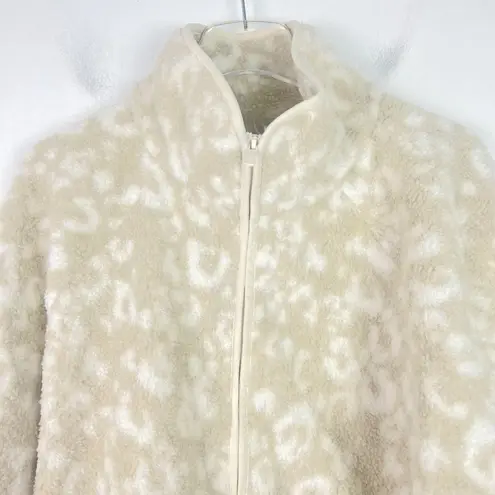 All In Motion NWT  Sherpa Jacket Beige Leopard Size Small S NEW