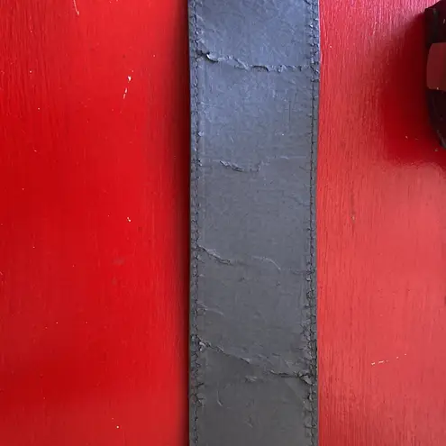 Unique Vintage Vintage Grey Patent faux Leather Belt Emily in Paris SATC And Just Like That